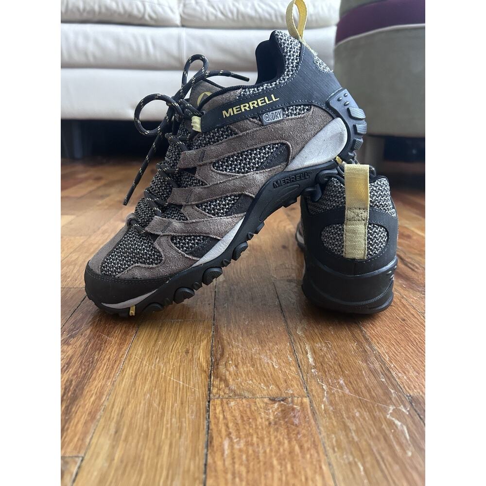 Merril Alverstone Hiking Shoes Women's Size 8.5 Brown Suede Lace Up Low Top